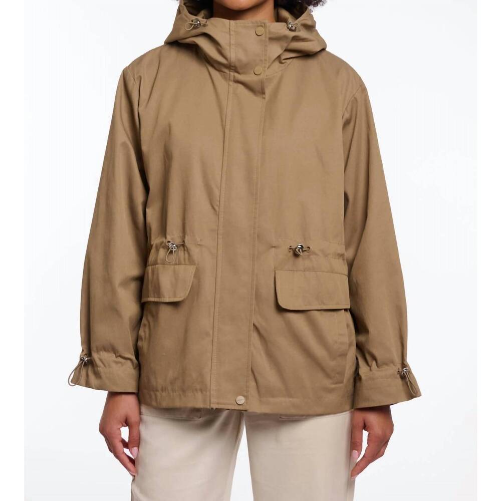 NEW RINO & PELLE liya parka with hoodie in dark olive